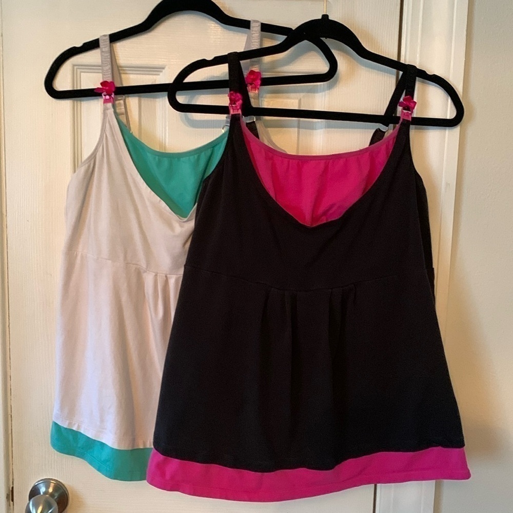 You! Lingerie Set of 2 Nursing Tank Tops Size XL